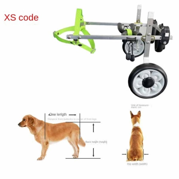 Justerbar hunderullestol Mobility Aid Trolley XS XS