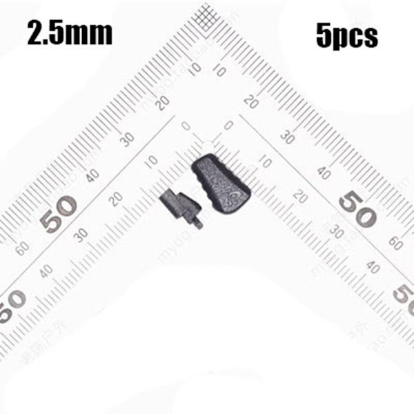 5 kpl johtolukon pysäytin, jousilukko 2,5 mm 2.5mm
