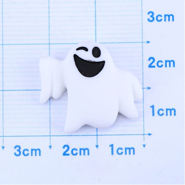 20 stk Halloween Græskar Figur 3D Resin Flat GHOST GHOST ghost