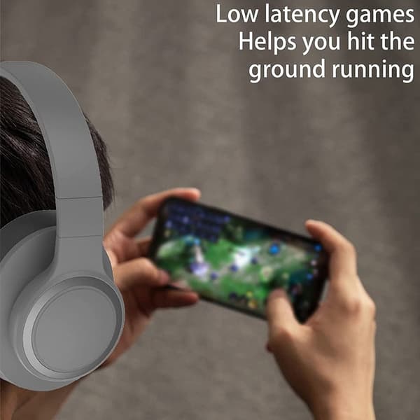 Øre Bluetooth Hovedtelefoner Trådløst Headset GRÅ Grey