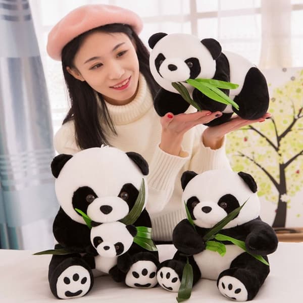Plys Panda Udstoppede Dyr 28CM SIDENDE 28cmSitting