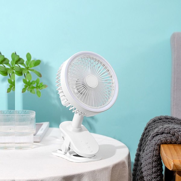 Mini Desk Fan Pöytätuuletin VALKOINEN VALKOINEN white