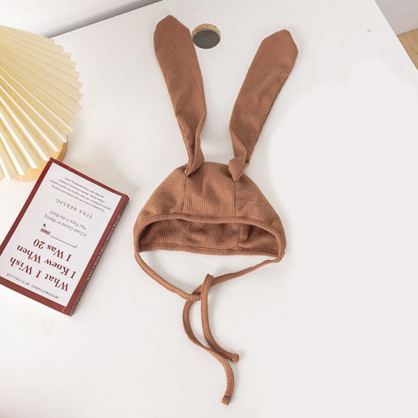 Bunny Baby Hat Baby Cap KAFFE Coffee
