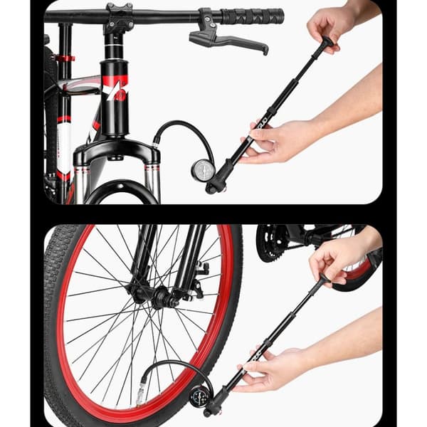 Cykelpump Handluftpump SILVER silver
