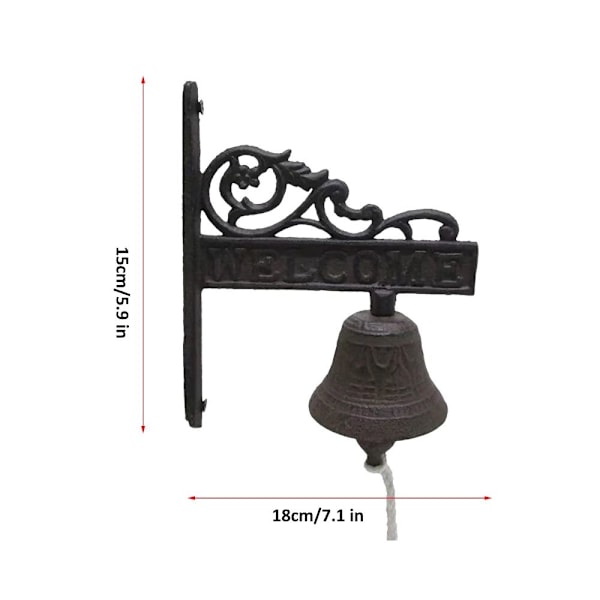 Cast Iron Bell Retro dörrklocka C C C