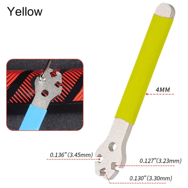 Cykel-eger-nøgle Hjul-eger-nøgle GUL Yellow ebca | Yellow | Fyndiq