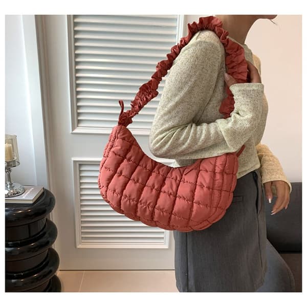 Molnväskor Ruched Handväska VIT White