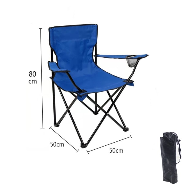 Sammenklappelige Campingstole Outdoor Stol BLÅ blue