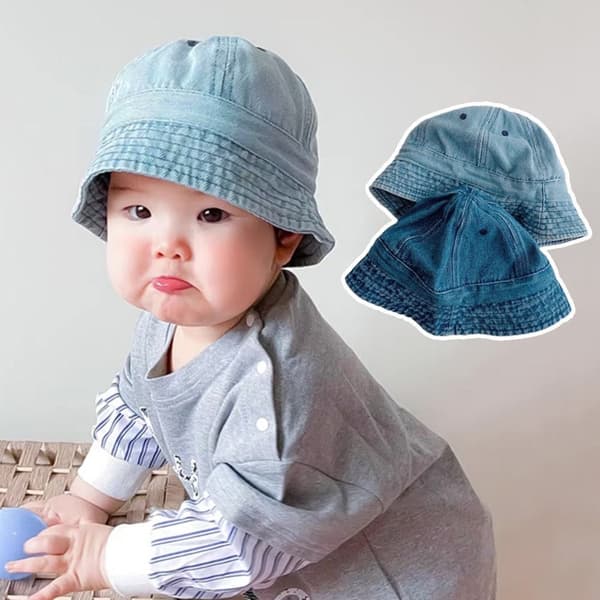 Bucket Hat Sun Cap LJUSBLÅ S Light blue S