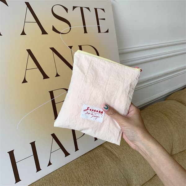 Kosmetisk taske Lærreds møntpung BEIGE TYPE A TYPE A Beige Type A-Type A