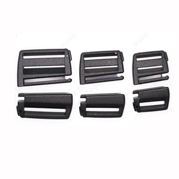 2 stk Webbing strop spænde skyder fastener 1 1 1
