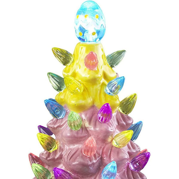 Bunny Tree Figurines Resin Rabbit Tree Gnome Staty Lamp