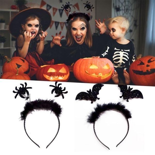 3 STK Halloween Head Hoop Maskerade pandebånd BAT BAT bat