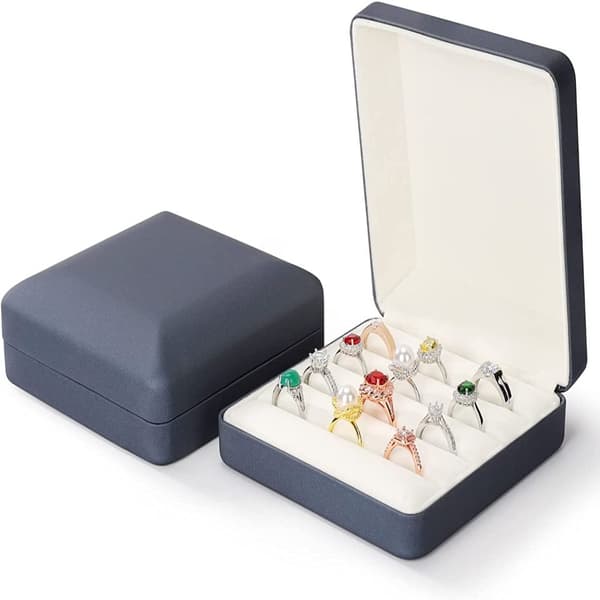 Ring Förvaringsboxar Rese Ringhållare Case Box BB B