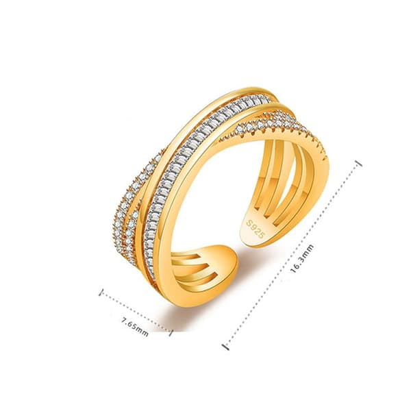 Moeva Ring Noava Twistyionic Detoxing Ring GULL Gold