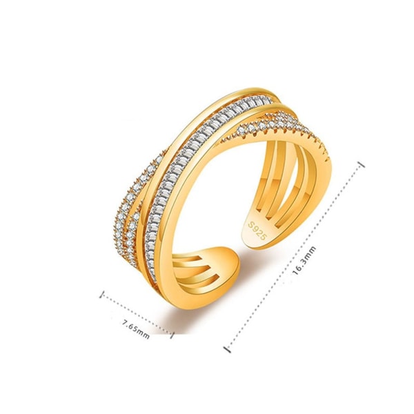 Moeva Sormus Noava Twistyionic Detoxing Ring GOLD Gold