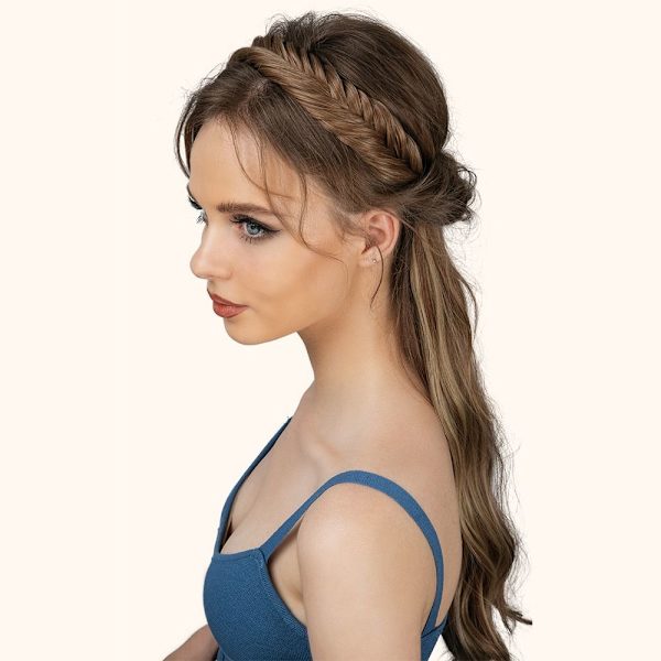 Syntetisk pandebånd Fishtail Braids Hår 22/613 22/613 22/613