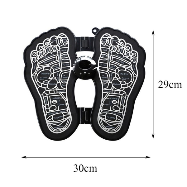 EMS fotmassasjematte Elektrisk fotmassasjeapparat SVART black