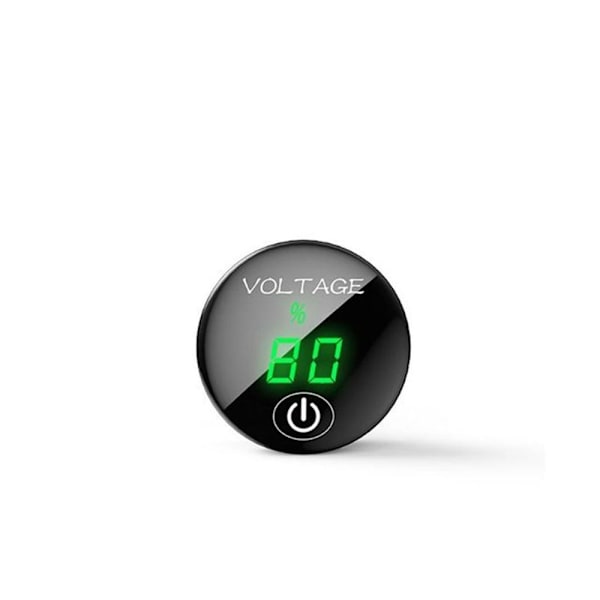 Digital Voltmeter Batterikapacitetsmåler GRØN Green