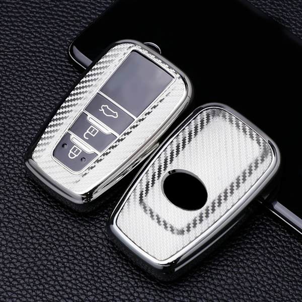 Fjernkontrollnøkkeletui Bilnøkkeletui 3 KNAPPER SØLV 3 KNAPPAR SØLV 3 Buttons Silver