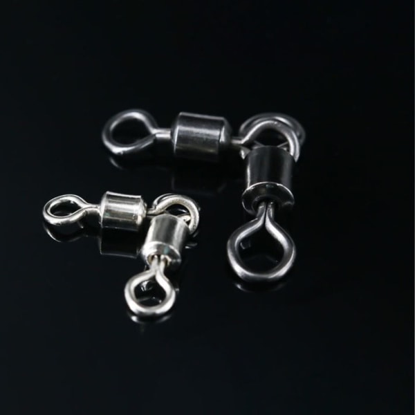 50st/ set Fishing Swivels Sleeves Rolling Swivel 7X8 7X8 7x8