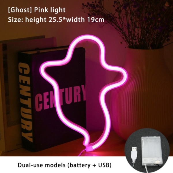 LED Lampe Neon Lys PINK LYS PINK LYS Pink Light