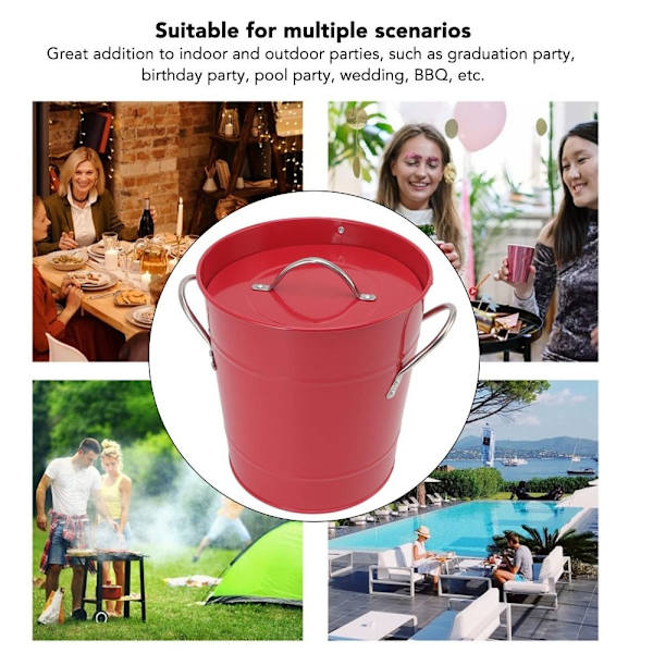 Ice Bucket Champagne Ice Bucket RED red