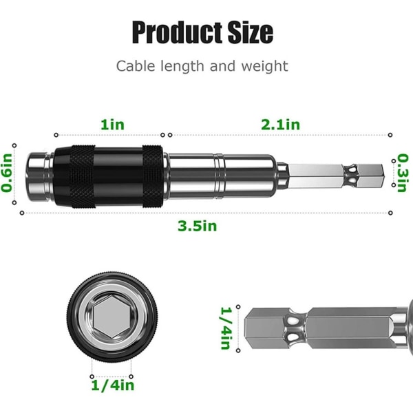 1/4 sekskant magnetisk vinkeladapter magnetisk skrueborspiss 04 04 04
