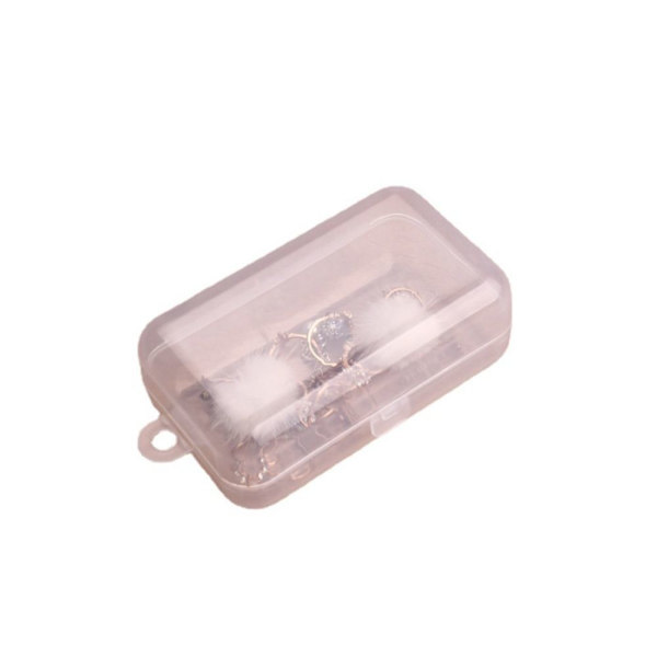 Förvaringslåda Smycken Pärlor Container TRANSPARENT 13X7.5X5CM Transparent 13x7.5x5CM