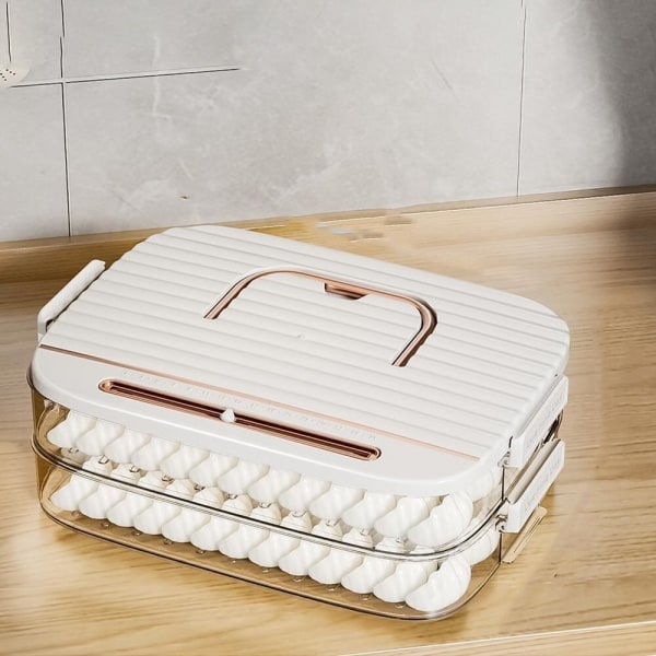 Dumpling Box Mat Tätningsbox VIT TVÅ LAG TVÅ LAG White Two Layers-Two Layers