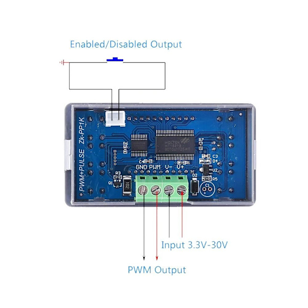 Dual Mode signaaligeneraattori LCD PWM Square Wave Generator