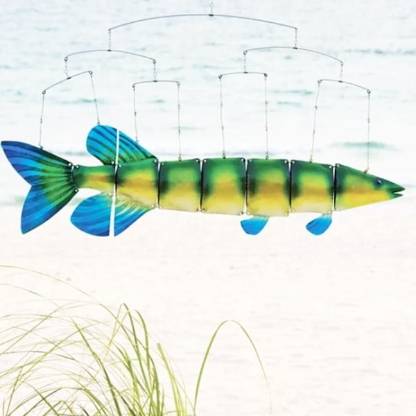 Tropisk fisk konst Wind Chime hänge prydnad Hantverk