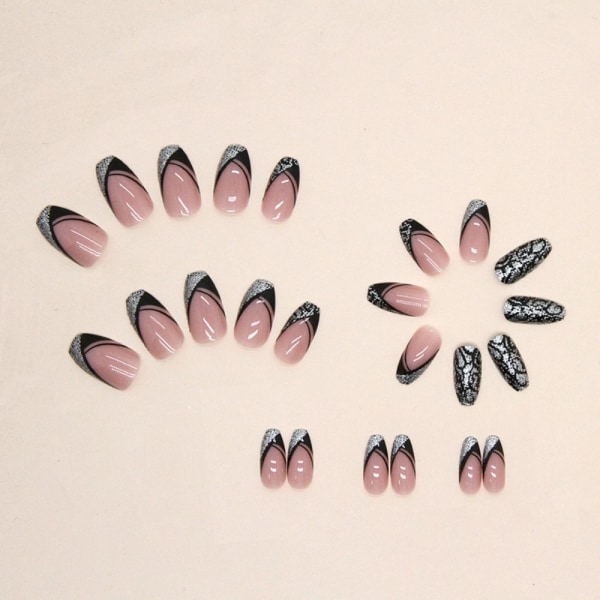 24st Fake Nails Short French Ballerina W378