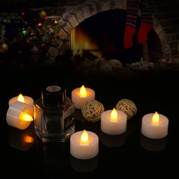 24 stk. LED-lys telys GUL Yellow