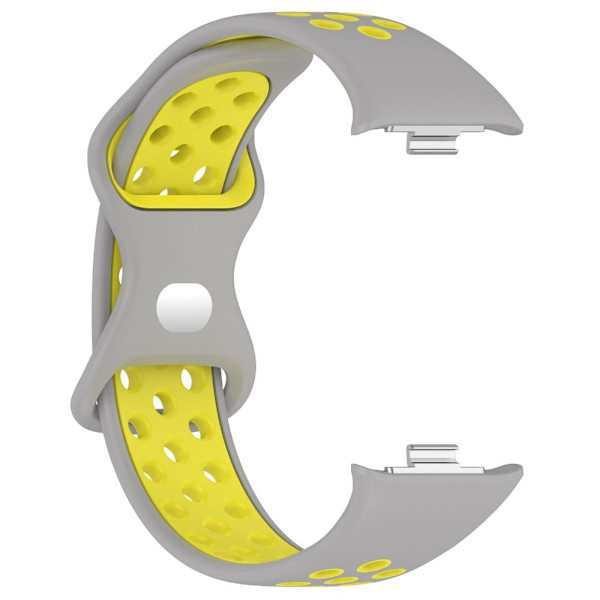 Silikonbandsarmband GRÅ&GULT Grey&Yellow