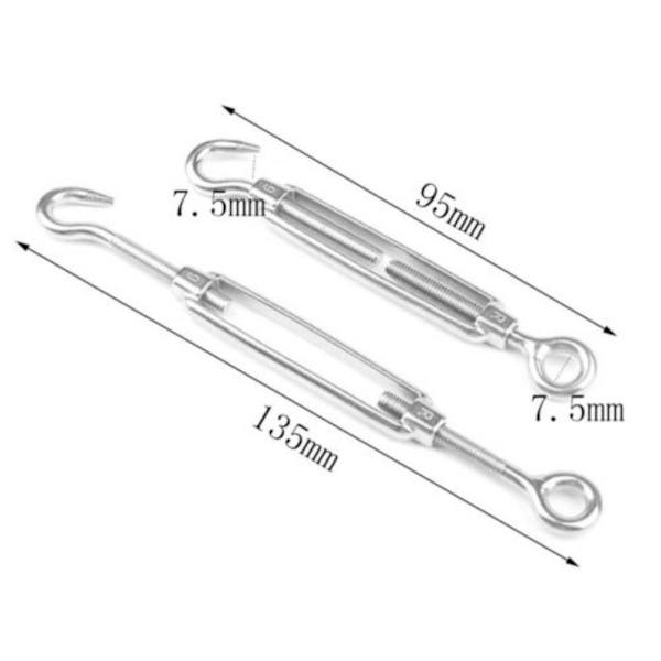 2stk Turnbuckle Wire Strammer M6 M6 M6