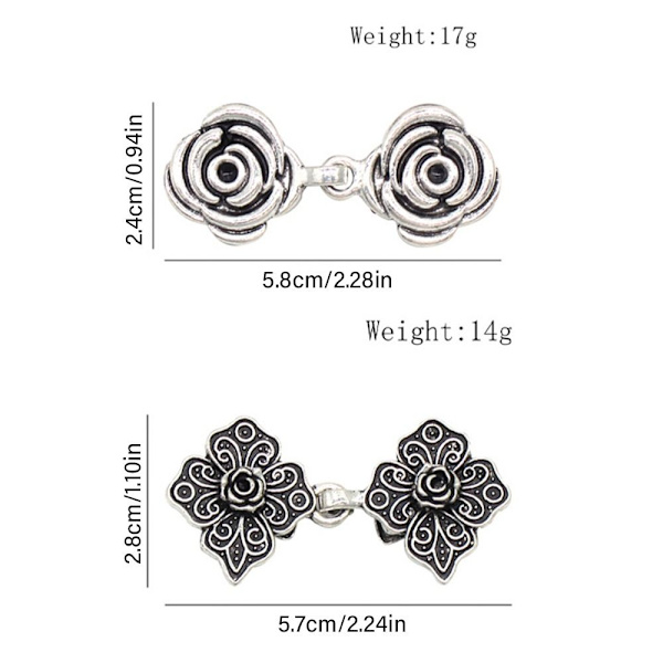 Cardigan Clip Sjal Broche ROSE ROSE Rose