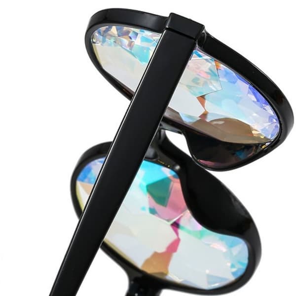 Kaleidoskooppi Lasit Pyöreät Aurinkolasit VAALEANPUNAINEN