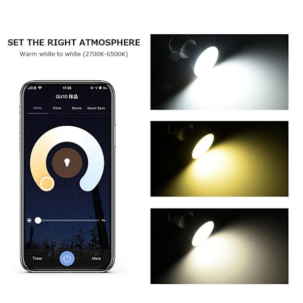 GU10 LED-polttimot kohdevalo 9W 9W