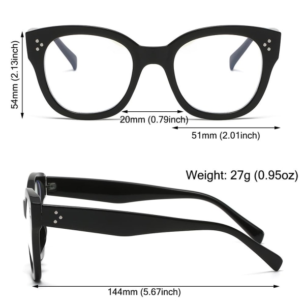 Blå ljusglasögon Anti-blå ljusglasögon SVART SVART Black