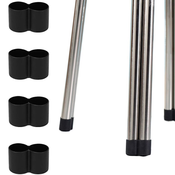Stolebenkapper Møbelfødder SORT 22MM black 22mm