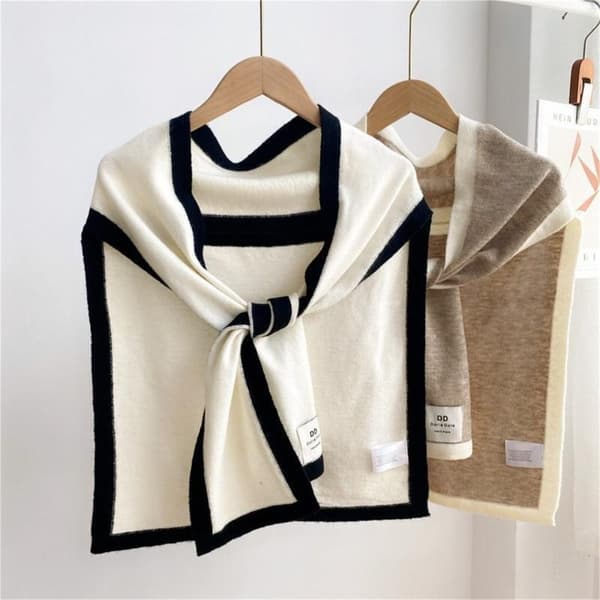 Sjal Shoulder Wrap Tørklæde SORT Black
