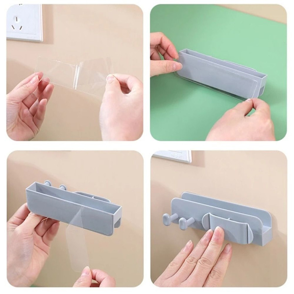 3st Cable Organizer Clip Bobbin Winder GRÅ Grey