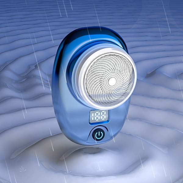 Mini Rakapparat Med LED Elektrisk Rakhyvel GRÅ Grey