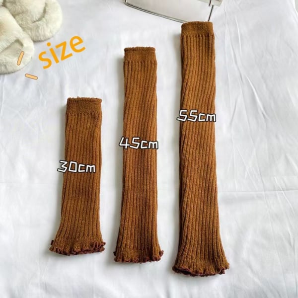 Pitkät sukat Pinoavat sukat MUSTA 45cm 45cm black 45cm-45cm