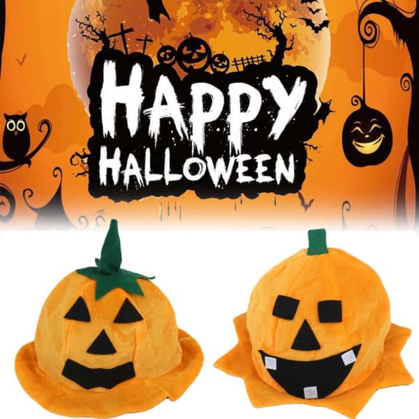 Græskarhat Halloween Cap 04 04 04