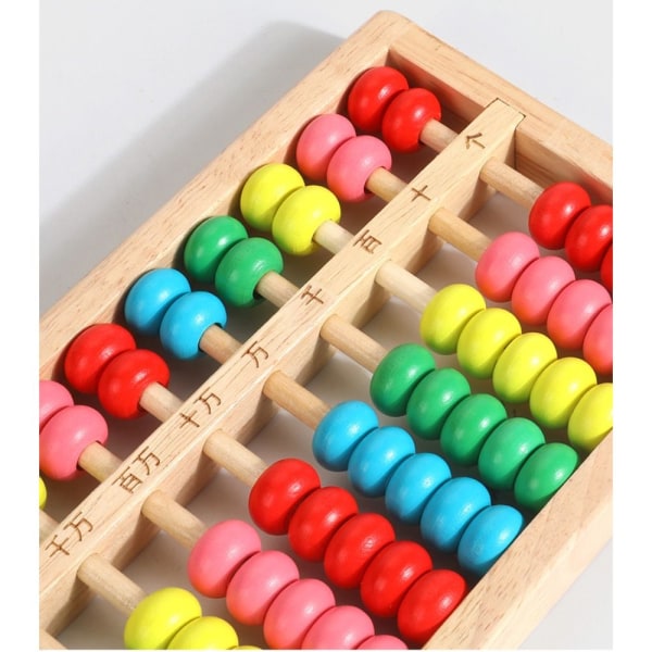 Puinen Abacus-laskentahelmi C C C