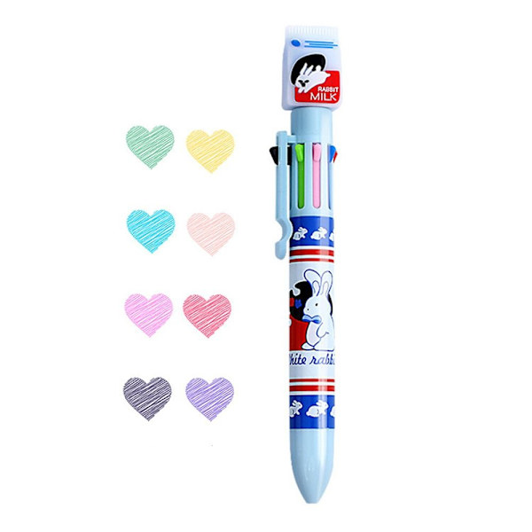 2 STK Kuglepen Neutral Pen 04-8FARVER 04-8FARVER 04-8Colors