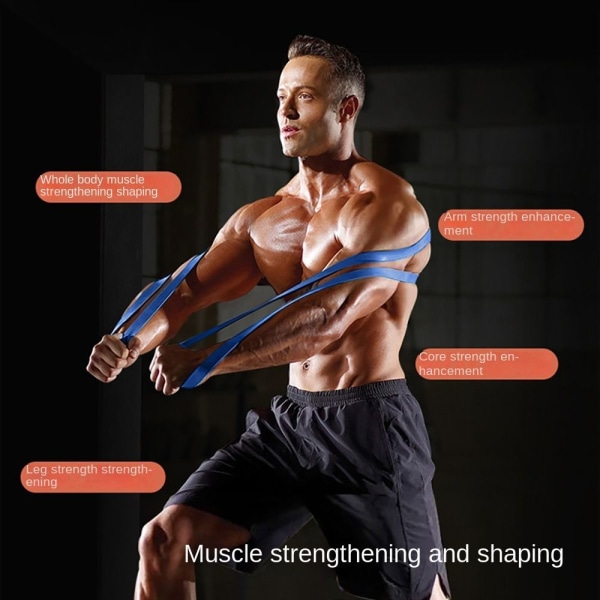 Resistance Bands Fitness Tension Belt SVART BLACK