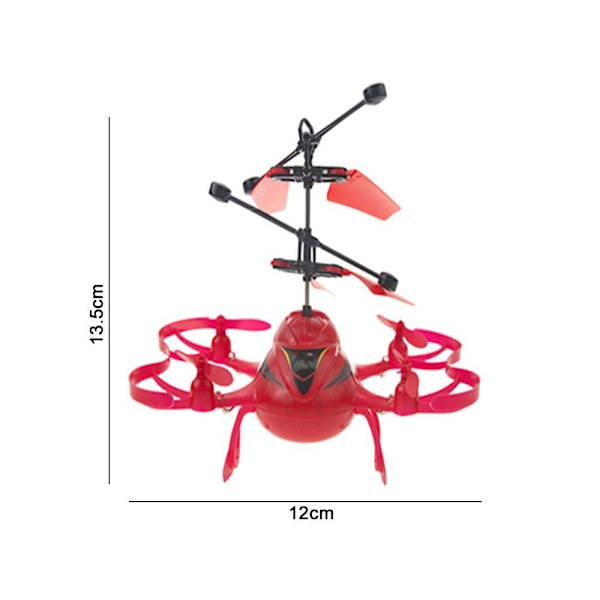 Infraröd sensor Flygplan Induktionsleksak BLÅ FJÄRRKONTROLL blue Remote Control-Remote Control